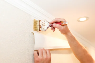 Pose de papier peint à Bellon — revêtements muraux et toiles de verre